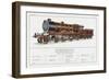 North British Railway Express Loco No 868-W.j. Stokoe-Framed Art Print