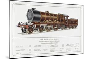North British Railway Express Loco No 868-W.j. Stokoe-Mounted Art Print