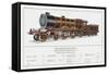 North British Railway Express Loco No 868-W.j. Stokoe-Framed Stretched Canvas