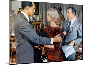 NORTH BY NORTHWEST, 1959 directed by ALFRED HITCHCOCK Cary Grant, Eva Marie Saint and James Mason (-null-Mounted Photo