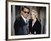 NORTH BY NORTHWEST, 1959 directed by ALFRED HITCHCOCK Cary Grant / Eva Marie Saint (photo)-null-Framed Photo