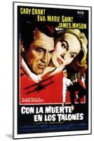 North by Northwest, (aka Con La Muerte En Los Talones), Spanish Poster Art, 1959-null-Mounted Art Print