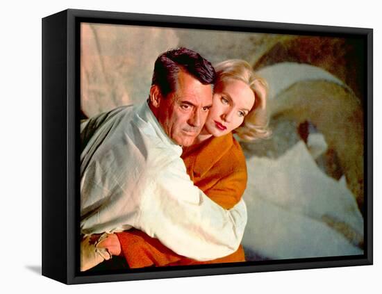 North By Northwest, Cary Grant, Eva Marie Saint, 1959, Clinging-null-Framed Stretched Canvas