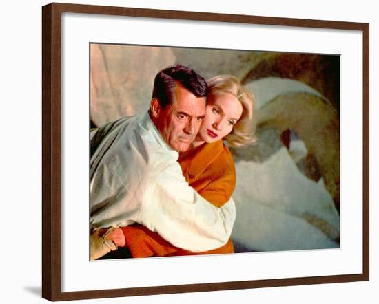 North By Northwest, Cary Grant, Eva Marie Saint, 1959, Clinging-null-Framed Photo