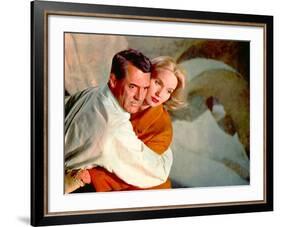 North By Northwest, Cary Grant, Eva Marie Saint, 1959, Clinging-null-Framed Photo