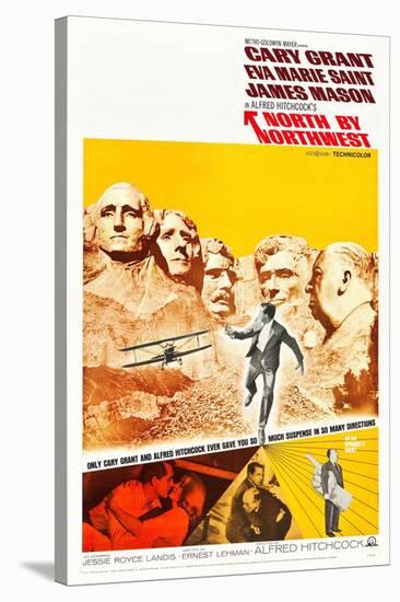 North by Northwest, Cary Grant, Eva Marie Saint, Alfred Hitchcock, 1959-null-Stretched Canvas