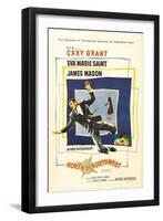 North by Northwest, Cary Grant, Eva Marie Saint on Poster Art, 1959-null-Framed Art Print