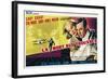 North by Northwest, Eva Marie Saint, Cary Grant on Belgian Poster Art, 1959-null-Framed Art Print