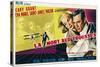 North by Northwest, Eva Marie Saint, Cary Grant on Belgian Poster Art, 1959-null-Stretched Canvas