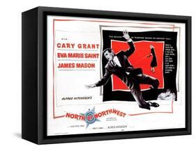 North by Northwest, from Left, Cary Grant, Eva Marie Saint, 1959-null-Framed Stretched Canvas