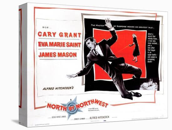 North by Northwest, from Left, Cary Grant, Eva Marie Saint, 1959-null-Stretched Canvas