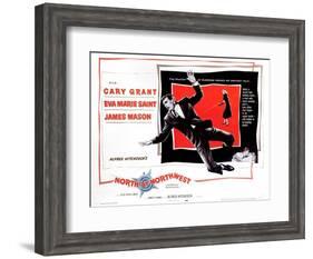 North by Northwest, from Left, Cary Grant, Eva Marie Saint, 1959-null-Framed Art Print