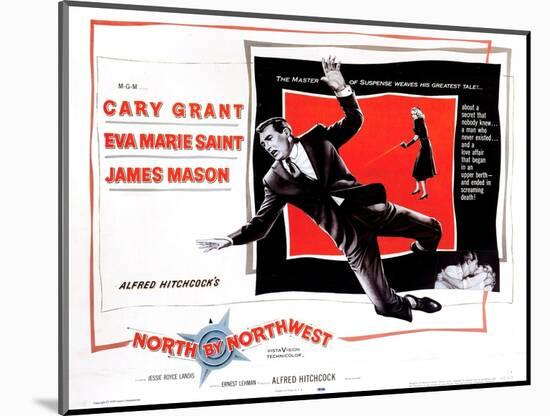 North by Northwest, from Left, Cary Grant, Eva Marie Saint, 1959-null-Mounted Art Print