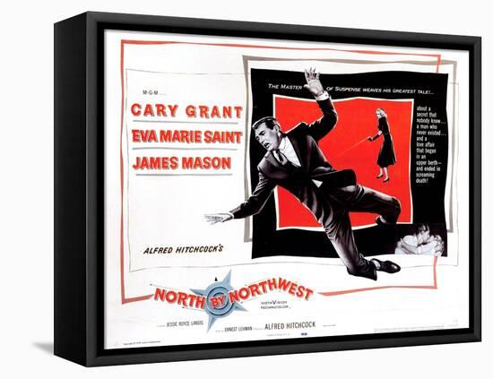 North by Northwest, from Left, Cary Grant, Eva Marie Saint, 1959-null-Framed Stretched Canvas