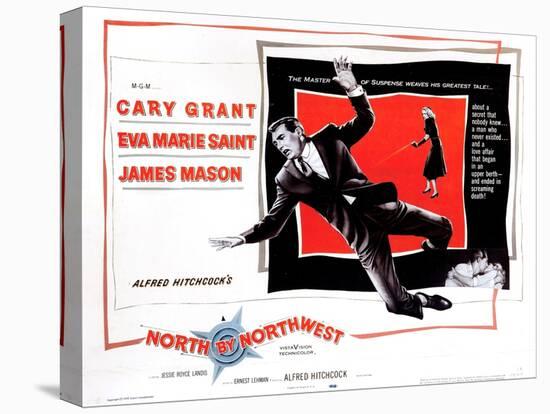 North by Northwest, from Left, Cary Grant, Eva Marie Saint, 1959-null-Stretched Canvas