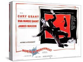 North by Northwest, from Left, Cary Grant, Eva Marie Saint, 1959-null-Stretched Canvas