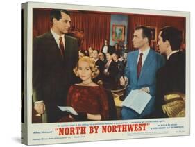 North by Northwest, Lobbycard, Cary Grant, Eva Marie Saint, James Mason, Martin Landau, 1959-null-Stretched Canvas