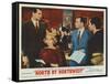 North by Northwest, Lobbycard, Cary Grant, Eva Marie Saint, James Mason, Martin Landau, 1959-null-Framed Stretched Canvas