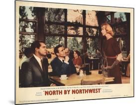 North by Northwest, Lobbycard, From Left, Cary Grant, James Mason, Eva Marie Saint, 1959-null-Mounted Art Print