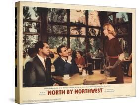 North by Northwest, Lobbycard, From Left, Cary Grant, James Mason, Eva Marie Saint, 1959-null-Stretched Canvas