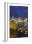 North Carolina, Asheville, Elevated View of Downtown, Dusk-Walter Bibikow-Framed Photographic Print