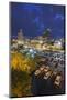 North Carolina, Asheville, Elevated View of Downtown, Dusk-Walter Bibikow-Mounted Photographic Print