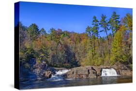 North Carolina, Blue Ridge Parkway, Linville Falls-Jamie & Judy Wild-Stretched Canvas