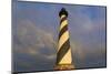 North Carolina, Buxton, Cape Hatteras Lighthouse at Sunset-Walter Bibikow-Mounted Photographic Print