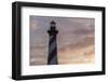 North Carolina, Buxton, Cape Hatteras Lighthouse at Sunset-Walter Bibikow-Framed Photographic Print