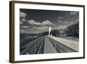 North Carolina, Cape Hatteras National Seashore, Ocracoke Lighthouse-Walter Bibikow-Framed Photographic Print