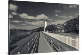 North Carolina, Cape Hatteras National Seashore, Ocracoke Lighthouse-Walter Bibikow-Stretched Canvas