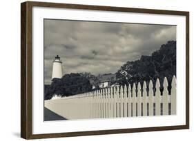 North Carolina, Cape Hatteras National Seashore, Ocracoke Lighthouse-Walter Bibikow-Framed Photographic Print