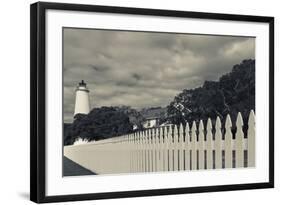 North Carolina, Cape Hatteras National Seashore, Ocracoke Lighthouse-Walter Bibikow-Framed Photographic Print