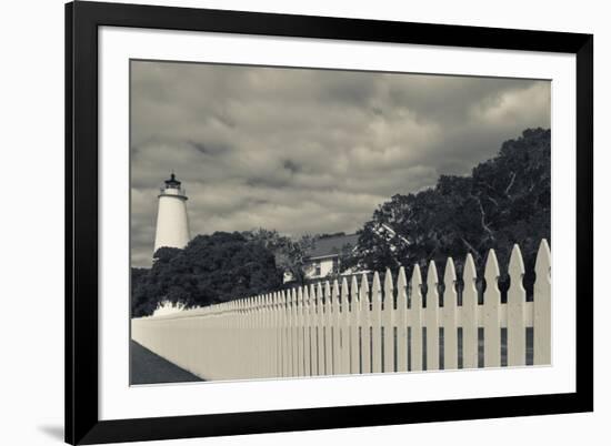 North Carolina, Cape Hatteras National Seashore, Ocracoke Lighthouse-Walter Bibikow-Framed Photographic Print