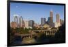 North Carolina, Charlotte, City Skyline from Route 74, Morning-Walter Bibikow-Framed Photographic Print