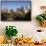 North Carolina, Charlotte, City Skyline from Route 74, Morning-Walter Bibikow-Framed Stretched Canvas displayed on a wall