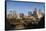 North Carolina, Charlotte, City Skyline from Route 74, Morning-Walter Bibikow-Framed Stretched Canvas