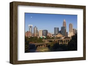 North Carolina, Charlotte, City Skyline from Route 74, Morning-Walter Bibikow-Framed Photographic Print