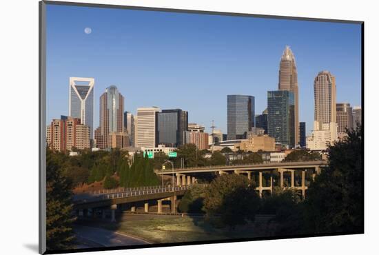 North Carolina, Charlotte, City Skyline from Route 74, Morning-Walter Bibikow-Mounted Photographic Print