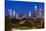 North Carolina, Charlotte, Elevated View of the City Skyline at Dawn-Walter Bibikow-Stretched Canvas