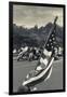 North Carolina, Charlotte, Flag at Rally of Christian Motorcycle Clubs-Walter Bibikow-Framed Photographic Print