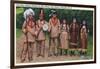 North Carolina - Cherokee Indians Ready for Green Corn Dance-Lantern Press-Framed Art Print