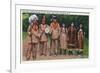 North Carolina - Cherokee Indians Ready for Green Corn Dance-Lantern Press-Framed Art Print