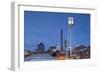 North Carolina, Durham, American Tobacco and City Center Complex, Dusk-Walter Bibikow-Framed Photographic Print