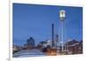 North Carolina, Durham, American Tobacco and City Center Complex, Dusk-Walter Bibikow-Framed Photographic Print