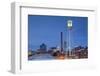 North Carolina, Durham, American Tobacco and City Center Complex, Dusk-Walter Bibikow-Framed Premium Photographic Print