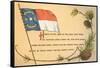North Carolina Flag and Poem-null-Framed Stretched Canvas