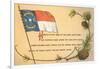 North Carolina Flag and Poem-null-Framed Art Print