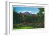 North Carolina, Hominy Creek View of Mount Pisgah-Lantern Press-Framed Art Print