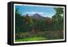 North Carolina, Hominy Creek View of Mount Pisgah-Lantern Press-Framed Stretched Canvas